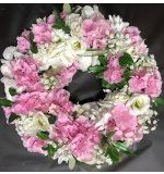 Mixed Hydrangea Wreath funerals Flowers